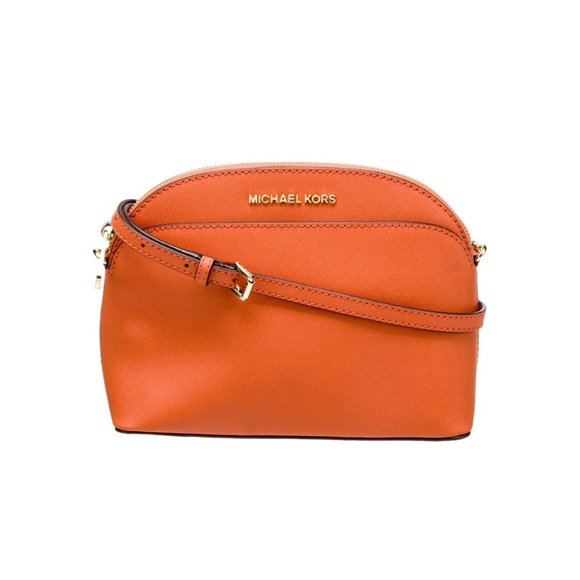 Saffiano Leather Chain-Link Crossbody Bag - Picture 2 of 11